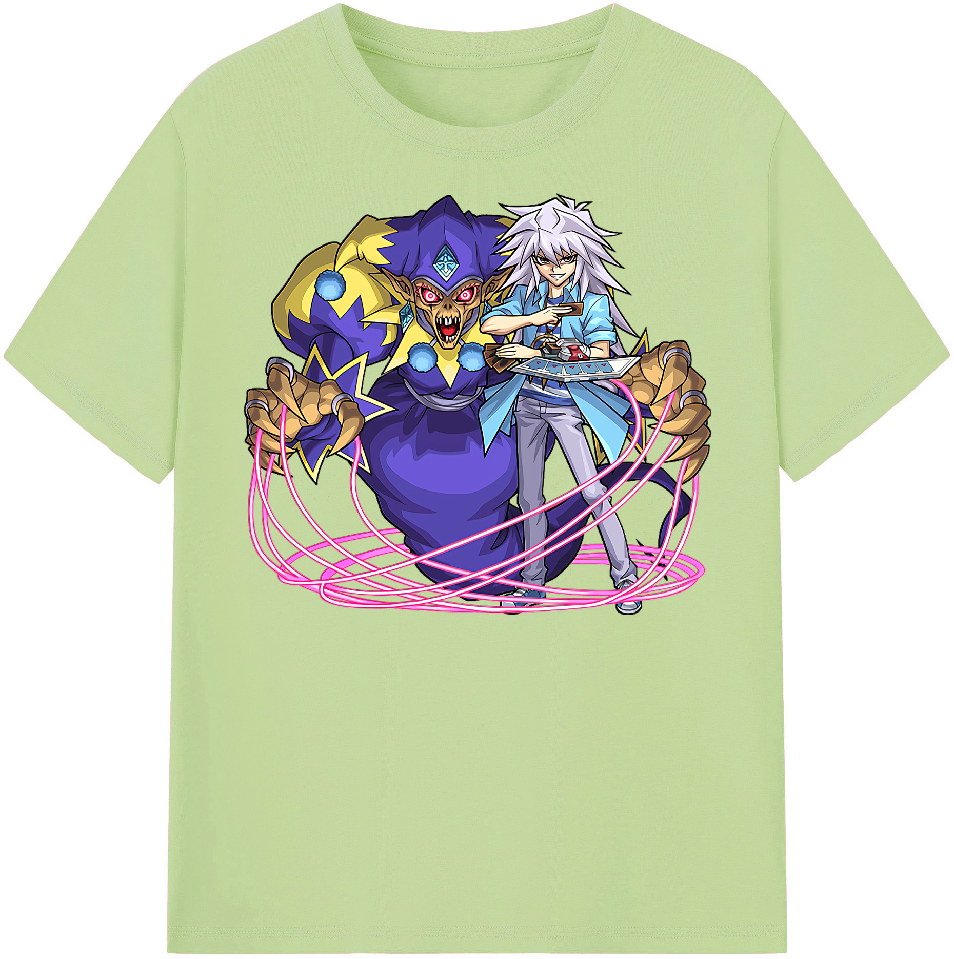 （画像用） 遊☆戯☆王 Yu-Gi-Oh! 綿100％半袖Tシャツ（フロントプリント）